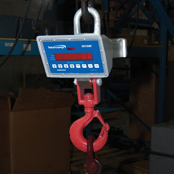 Intercomp CS1500 Crane Scale – 2,000 to 10,000 lb Capacity, Legal for Trade - Titan Scale USA