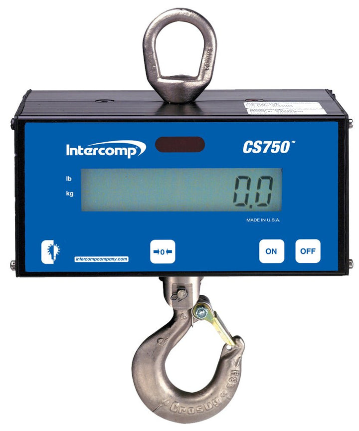 Intercomp CS750 Hanging Scale – 100 to 1,000 lb Capacity, Legal for Trade - Titan Scale USA