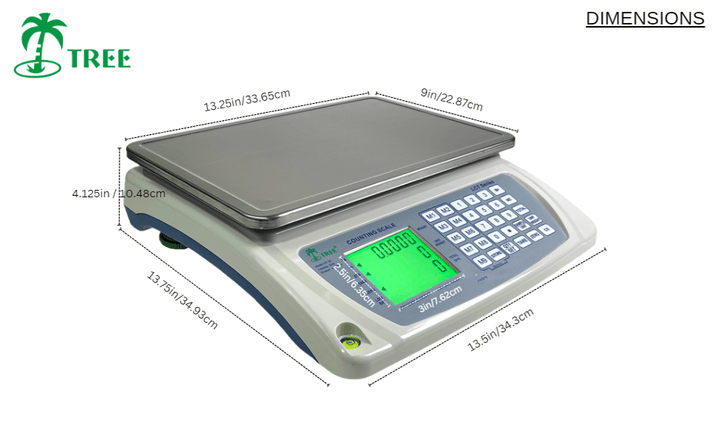 Tree | Counting Scale | LCTx Series – High Precision Parts Counting (3 to 110 lb) - Titan Scale USA