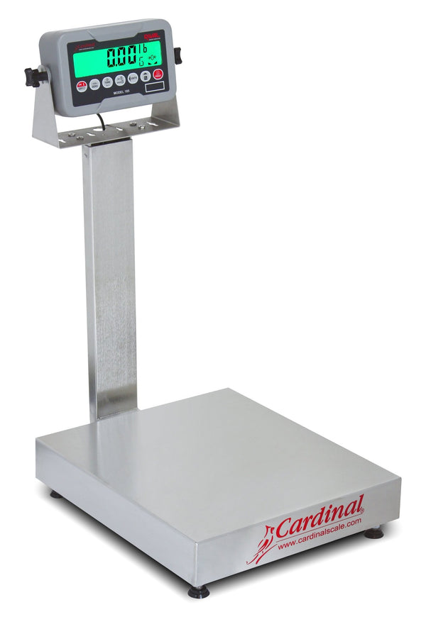 Cardinal EB - 185 Series Bench Scale - Legal for Trade, 15 to 300 lb, Stainless Steel - Titan Scale USA