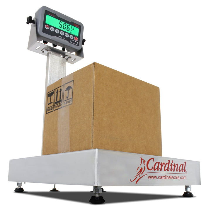 Cardinal EB - 185 Series Bench Scale - Legal for Trade, 15 to 300 lb, Stainless Steel - Titan Scale USA