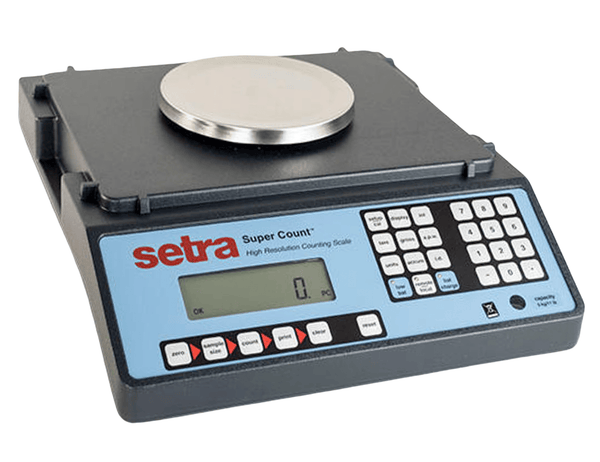 Setra Super Count Industrial Counting Scale – 1000 g to 50000 g, with RS - 232, Label Printing & RSO Option - Titan Scale USA