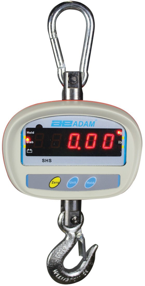 Adam Equipment SHS Crane Scale – 100 to 600 lb Capacity, 0.02–0.1 lb Readability - Titan Scale USA