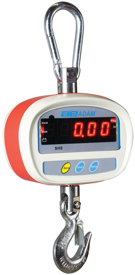 Adam Equipment SHS Crane Scale – 100 to 600 lb Capacity, 0.02–0.1 lb Readability - Titan Scale USA